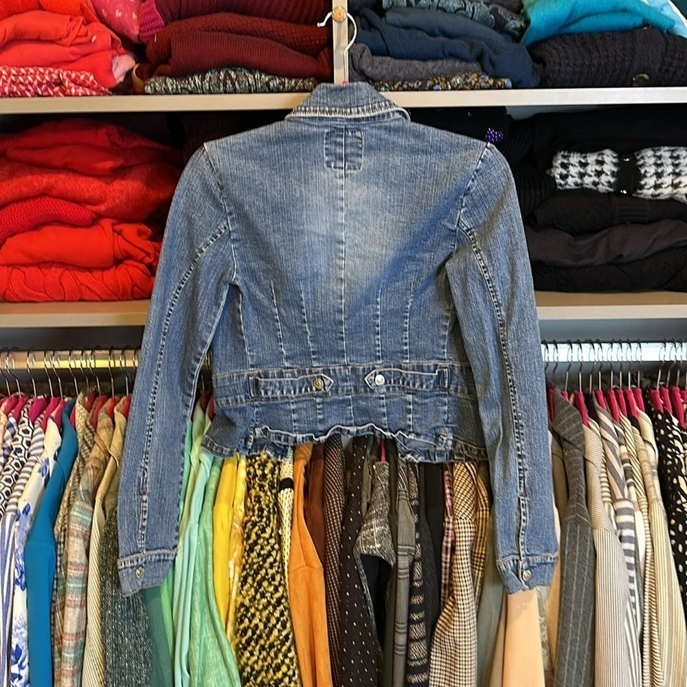 XOXO blue 2 pocket Jean jacket size M